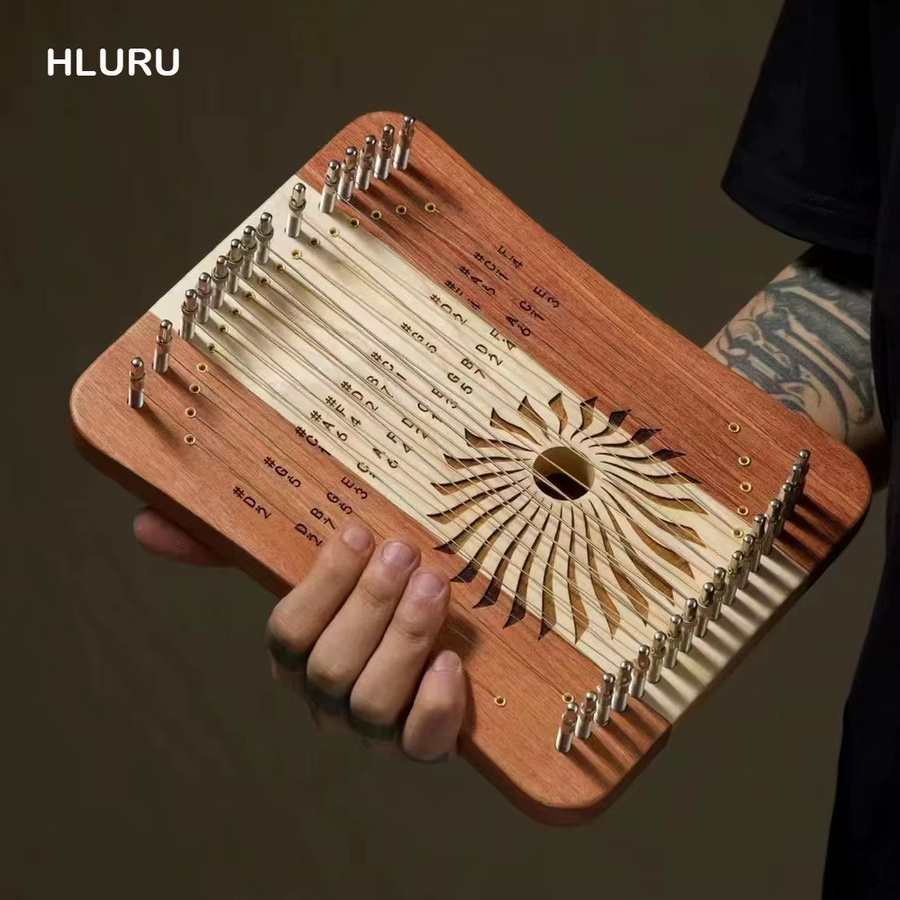 HLURU Leier Harfe Klavier, Musik Spielzeug, Holz - Bild 3