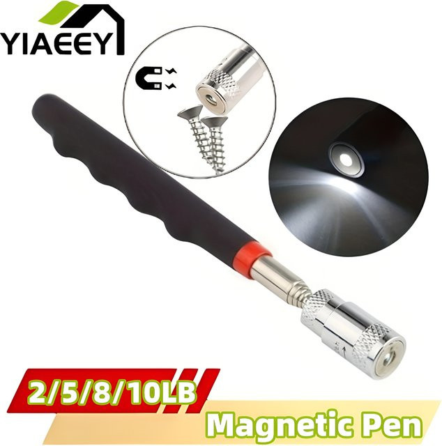 YIAEEY Teleskop-Tonabnehmer mit magnetischer Eisenstange in Schwarz als Reparatur- und Inspektionswerkzeug - Bild 1
