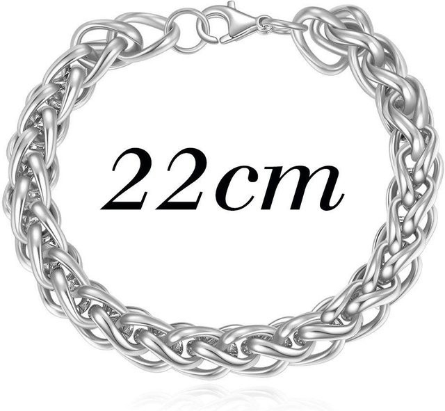 Wucifang Jewelry Korbkette Edelstahl, 8 mm, Schwarz, Unisex - Bild 1