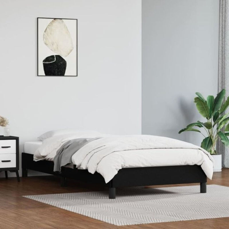 Vidaxl Polsterbett in Schwarz aus Kunstleder mit Holzwerkstoff, Breite: 80 cm, Länge: 200 cm - Bild 1