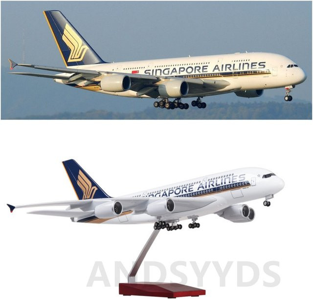 ZOCO Airbus A380 Modellflugzeug, 1:160, Weiß - Bild 1