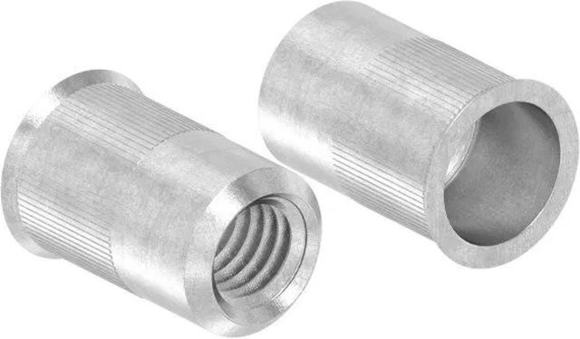 FeNau Blind-Einnietmutter M6 aus Edelstahl V2A mit 9mm Bohrungsdurchmesser und kleinem Senkkopf, Farbe: Silber, 250 Stück - Bild 1