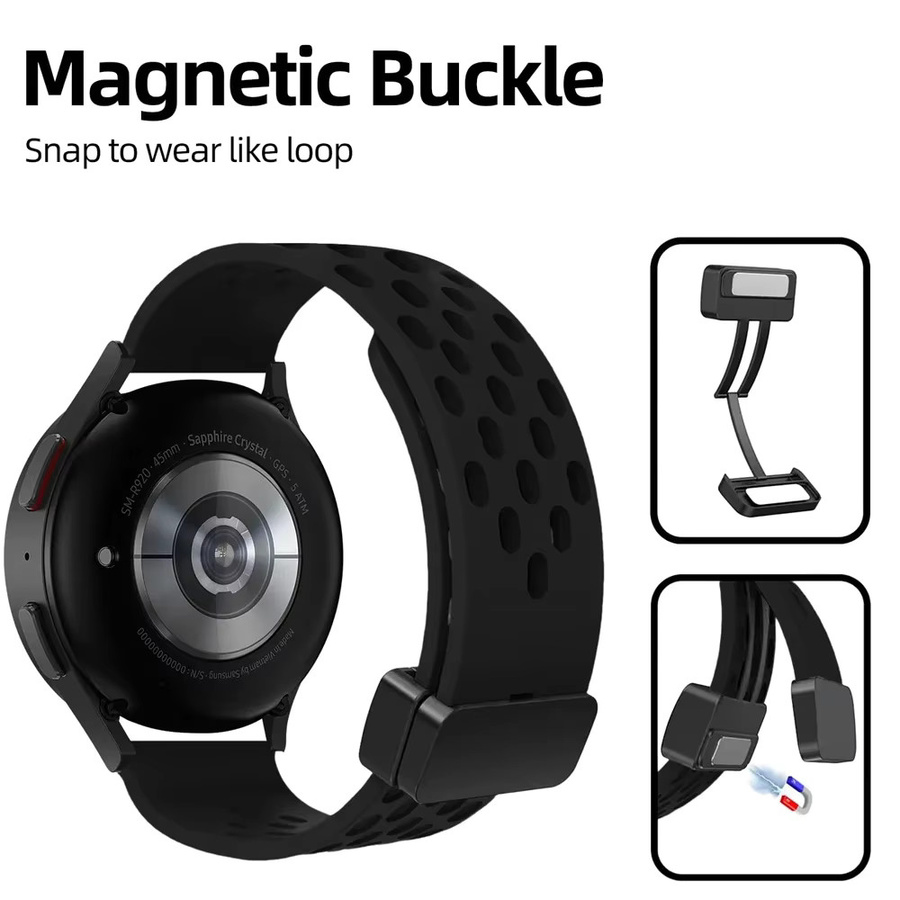 HAYLOU Smartwatch-Armband, Silikon, 22 mm, magnetisch - Bild 2