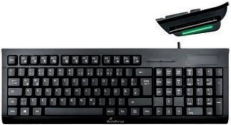 MediaRange MROS114 Membran-Tastatur USB QWERTZ Deutsch Schwarz - Bild 1