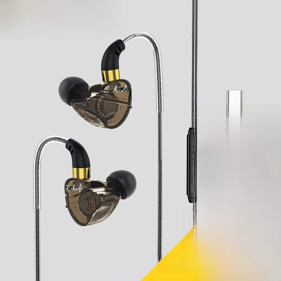 Essager In-Ear-Kopfhörer mit Kabel und Mikrofon, 3,5 mm Jack, Schwarz - Bild 1