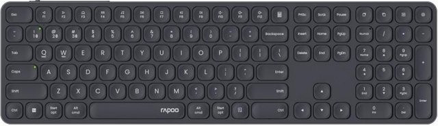 Rapoo E9810M Kabellose Multimodus-Tastatur mit Scissor-Technologie, QWERTZ, Grau - Bild 1