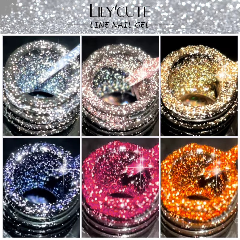 LILYCUTE Gel-Nagellack, Reflektierender Glitzer, 5 ml - Bild 3