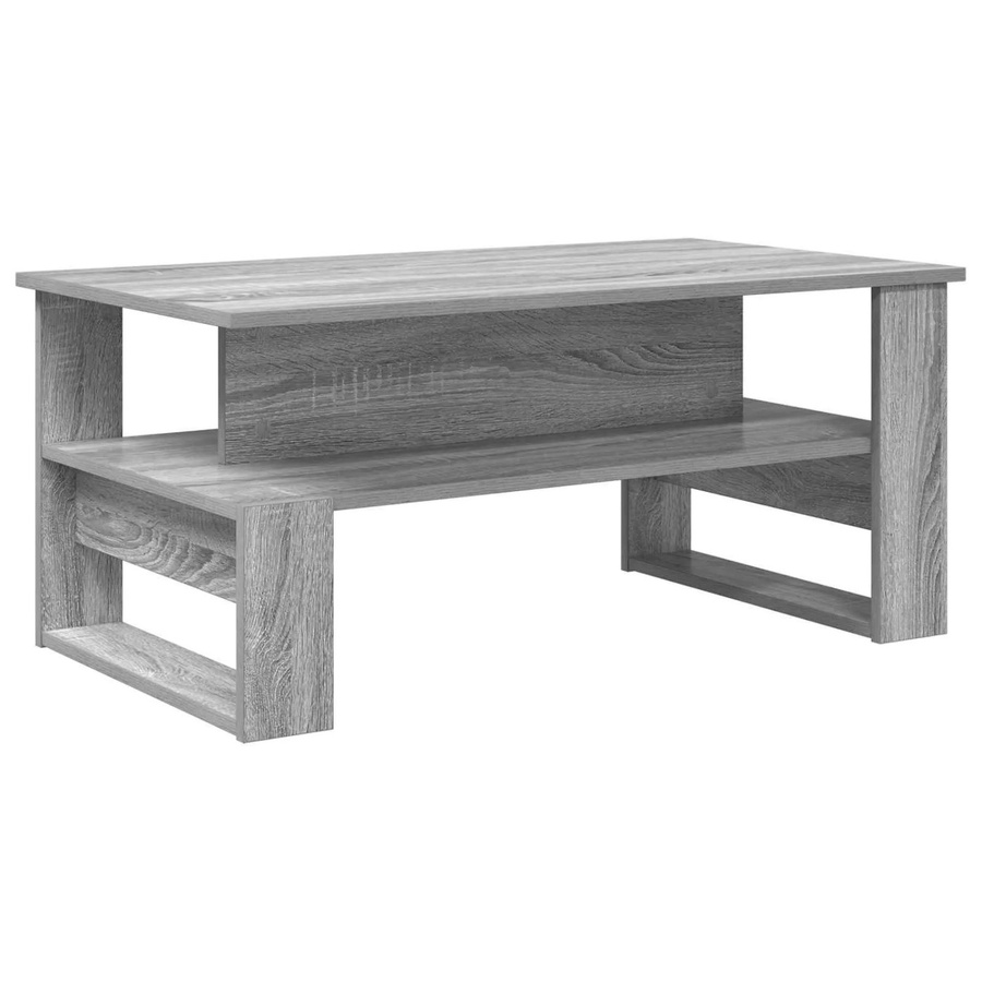 vidaXL Couchtisch modern in Grau Sonoma aus Holzwerkstoff, B/T/H: 90 x 50 x 40 cm - Bild 2