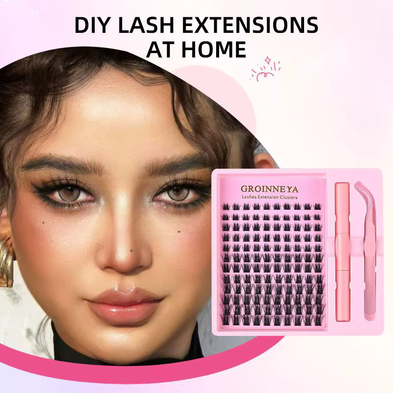 BSIMONE DIY Einzelwimpern-Extensions-Set mit Wimpernpinzette und Klebstoff - Bild 4