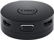 Dell Mobile Adapter DA300 Dockingstation in Schwarz mit USB-C, VGA und 1GbE Ethernet/LAN - Bild 1