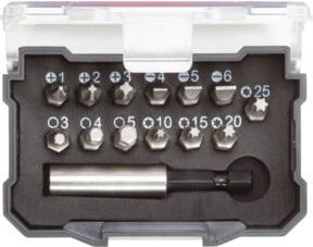 Gedore red Bit-Box 1/4 Zoll, 14-teiliger Bit-Satz in Schwarz mit PH, SL, TX, 6-kant und Bithalter - Bild 4