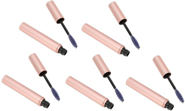 5 Stück Leere Mascara-Tube, Roségoldene Metallhülle, Beige - Bild 1