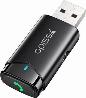Bluetooth-Empfänger Yesido YAU40 in Schwarz mit USB-C Anschluss - Bild 1