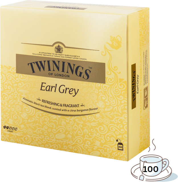 Twinings Earl Grey, Schwarztee, Teebeutel, 100 Stück, 200g - Bild 1