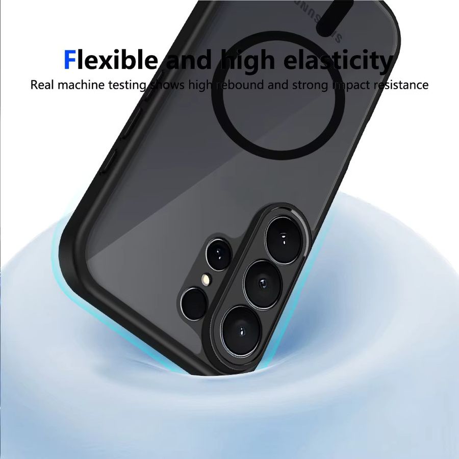 Stoßfeste MagSafe Handyhülle für Samsung S26 Ultra und S26 Plus in Schwarz mit Magnetfunktion - Bild 3
