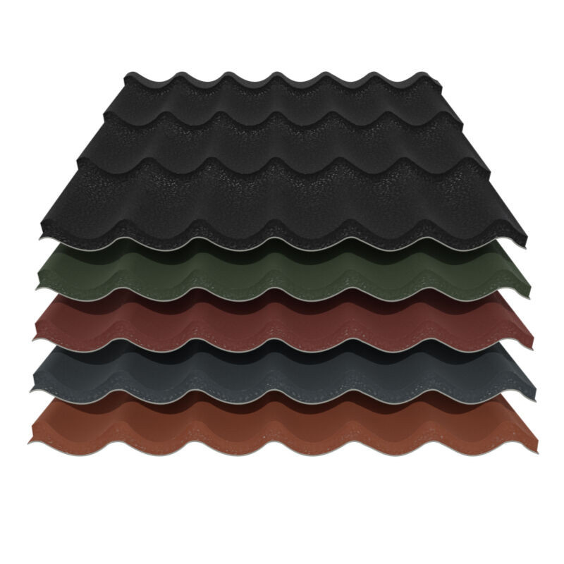 Pfannenblech Typ 2 aus Stahl von Friedrich von Lien AG, Modullänge 350 mm, 0,50 mm Dicke, multicolour - Bild 1