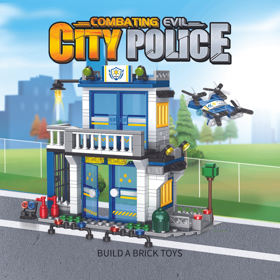 YCOLE Polizeistation Bausteine Set 352 Teile - Bild 2