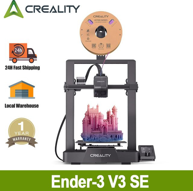 Creality Ender-3 V3 SE FDM 3D-Drucker in Schwarz mit Sprite Direct Extrusion, IU-Display und automatischer Nivellierung - Bild 1