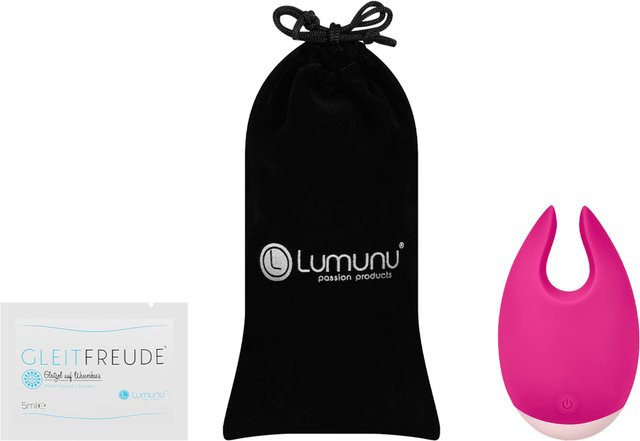 Lumunu Deluxe 2-in-1 Stimulator in Weiß und Pink, 9,5 cm - Bild 1