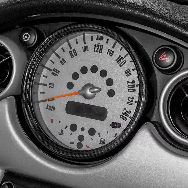 Tacho Zierring Abdeckung Dekoration Aufkleber für Mini Cooper R50 R52 R53 von ROYAL CRAFTSMAN - Bild 3