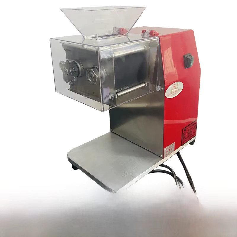 JJSHOO Elektrische Fleischschneidemaschine aus Edelstahl in Rot zum Zerkleinern und Schneiden - Bild 1
