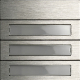 Gira Call Button Modul in Edelstahl, B: 10,65 cm, H: 10,65 cm - Bild 1