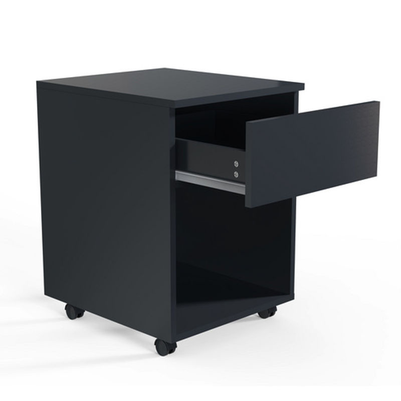 VCM Rollcontainer Dalosa mit 1 Schublade und Fach, Anthrazit/Grau, B: 39 cm, T: 45 cm, H: 55 cm - Bild 5
