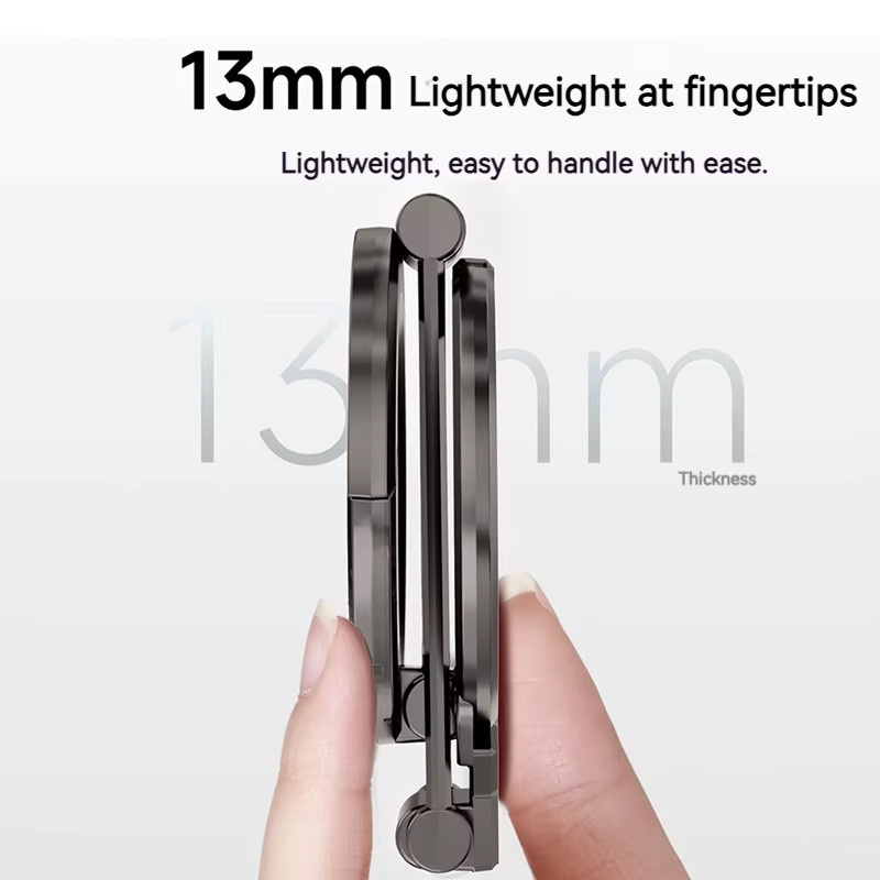 Magnetischer faltbarer Schreibtisch-Telefonhalter von TONGDAYTECH für iPhone und Samsung in Schwarz oder Grau - Bild 3