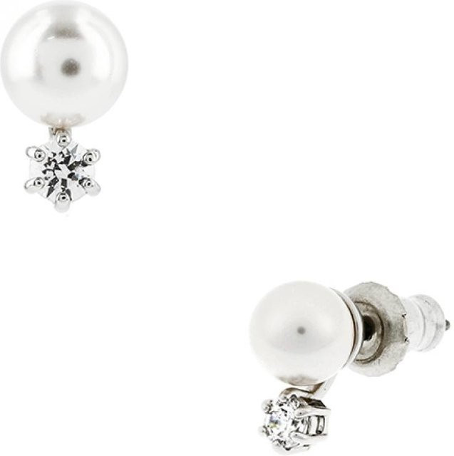 Swarovski Perlenstecker, Weiß, Kristall, Damen - Bild 1