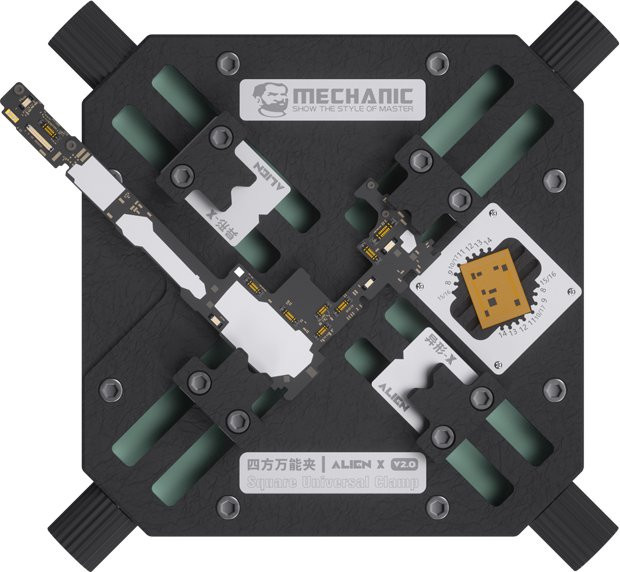 Mechanic Universal-Klemmvorrichtung mit 360 Grad Multi-Winkel-Einstellung in Schwarz für PCB-Board und IC-Chip Reparatur und Löten - Bild 1