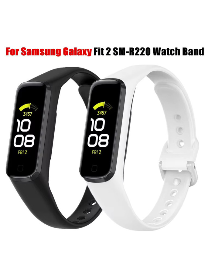 TINUORA Uhrenarmband Silikon, Samsung Galaxy Fit 2, black - Bild 5