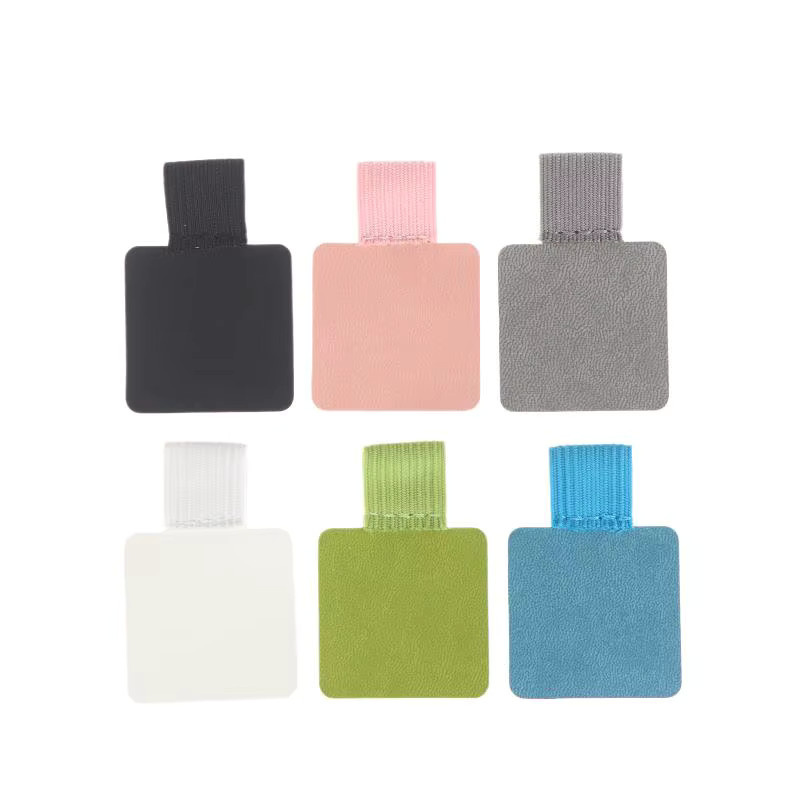 Selbstklebende elastische Stift-Clips aus Kunststoff für Notebooks und Planer, Multicolor, 5 Stück - Bild 3