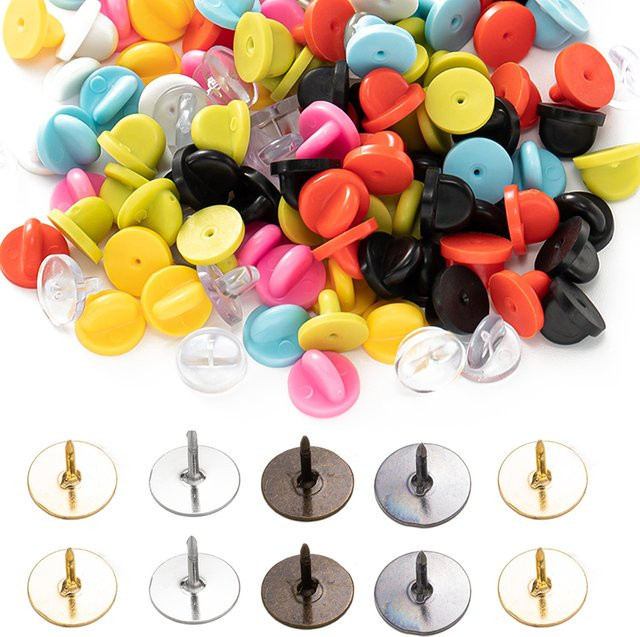 Gummi Pin Backs Schmetterling, Schmuck Zubehör, Unisex - Bild 1
