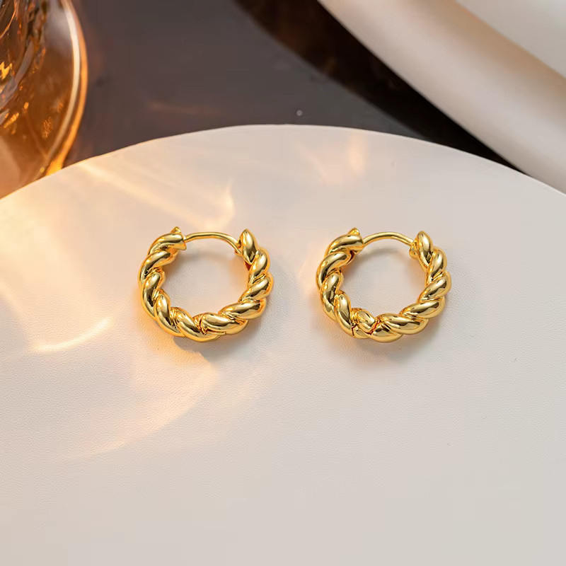 Erpels Creolen, Gold, Damen, 12/14/16mm - Bild 5