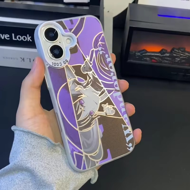 Anime Wanderer Rover Handyhülle für iPhone 17 16 15 14 13 12 11 Pro Max Plus Air Mini mit Genshin Impact Cartoon Design von TOEI ANIMATION - Bild 5