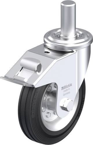 Blickle LEZ-VE 160R-27-FI Stahlblech-Lenkrolle in Silber, Rad-Durchmesser: 160 mm, Tragfähigkeit: 135 kg - Bild 1