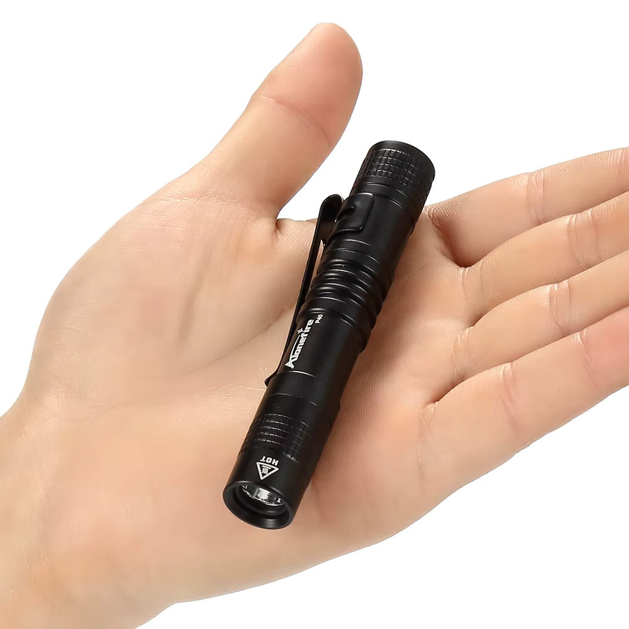 Alonefire Mini-Taschenlampe mit 3W XPE LED in Schwarz für Outdoor, Angeln und Notfälle - Bild 3