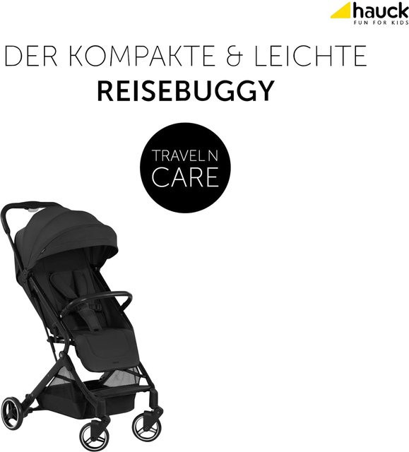 Hauck Buggy TravelNCare Allround Buggy in Schwarz mit Einhand-Faltmechanismus und Federung - Bild 1