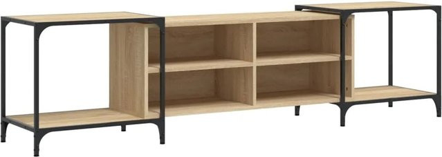 vidaXL TV-Schrank im Industrial-Design aus Holzwerkstoff in Sonoma-Eiche, B/T/H: 203 x 37 x 50 cm - Bild 1