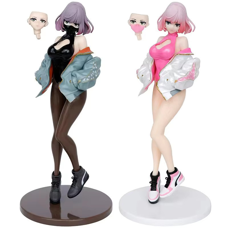 Bandai Astrum Sneaker Luna Figur in Pink, 22 cm Höhe, mit abnehmbarer Gesichtsausrüstung und High-Slit Siren Pose - Bild 3