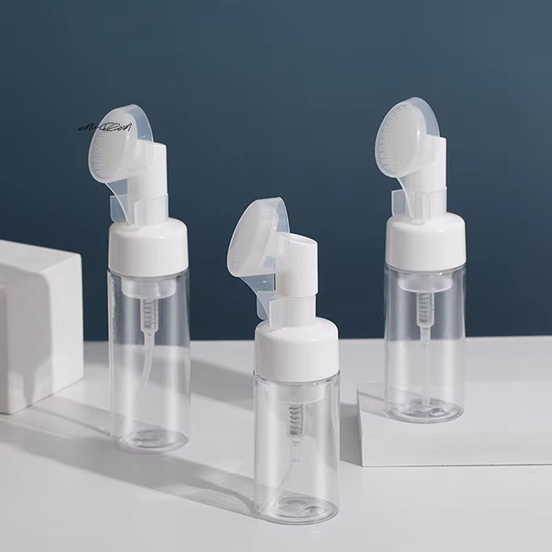 HNKMP Schaumflasche mit Silikon-Bürstenkopf, 100 ml, transparent - Bild 4