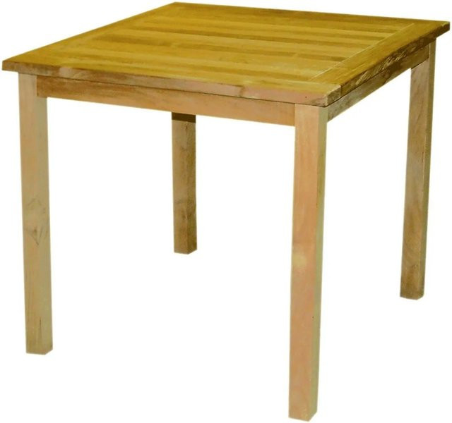 LEX Premium Teak Gartentisch Rechteckig aus Hartholz in Braun B: 120 cm, T: 75 cm, H: 72 cm - Bild 1