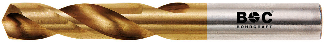 Bohrcraft Spibo DIN 1897 HSS-E Typ N TiN Profi Plus Metallbohrer Gold, Durchmesser: 12,0 mm, 5er Pack - Bild 1