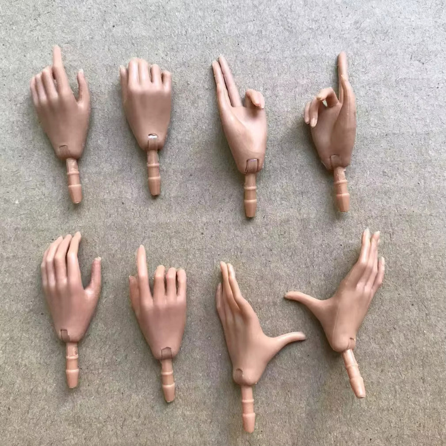 MENGF Puppenhände, Füße, Puppenzubehör, Weiß, Braun - Bild 2