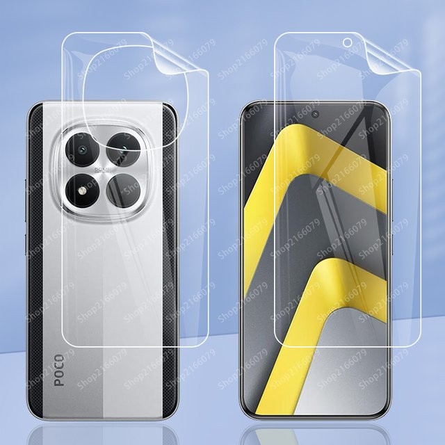 Xiaomi Poco M8 Pro 5G Hydrogel Displayschutzfilm mit Anti-Fingerabdruck-Funktion in Transparent - Bild 1