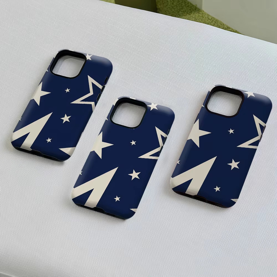 Potdemiel Navy Star Handyhülle mit Magnetfunktion für iPhone 17 16 15 14 13 Pro Max Plus, Double-Layer Tough Case, Blau - Bild 5
