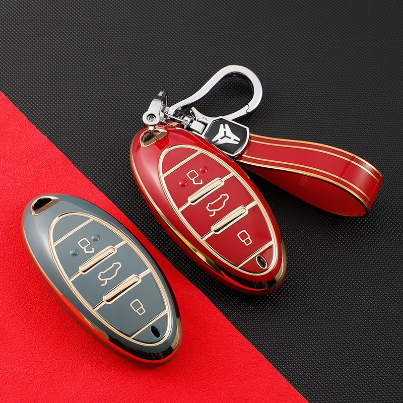 TPU Auto Remote Key Case Schutzhülle für FAW Bestune T77 T77pro B70 T55 T33 T99 mit Schnalle - Bild 2