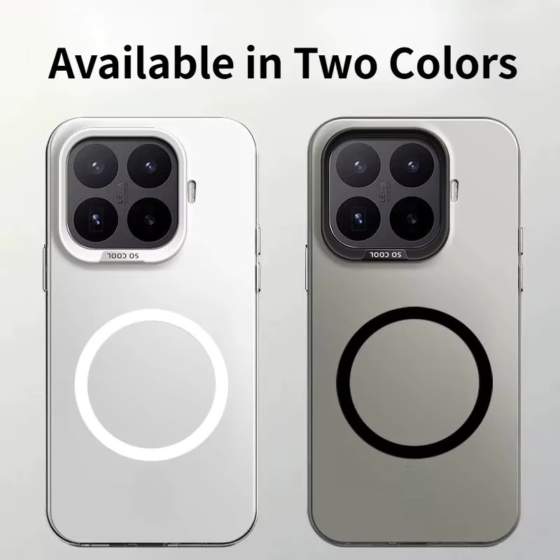 Minimalistische MagSafe Magnetische Schutzhülle für Xiaomi 17T Pro, 15T Pro, 14T Pro, 15 Pro und 14Ultra in Weiß - Bild 2