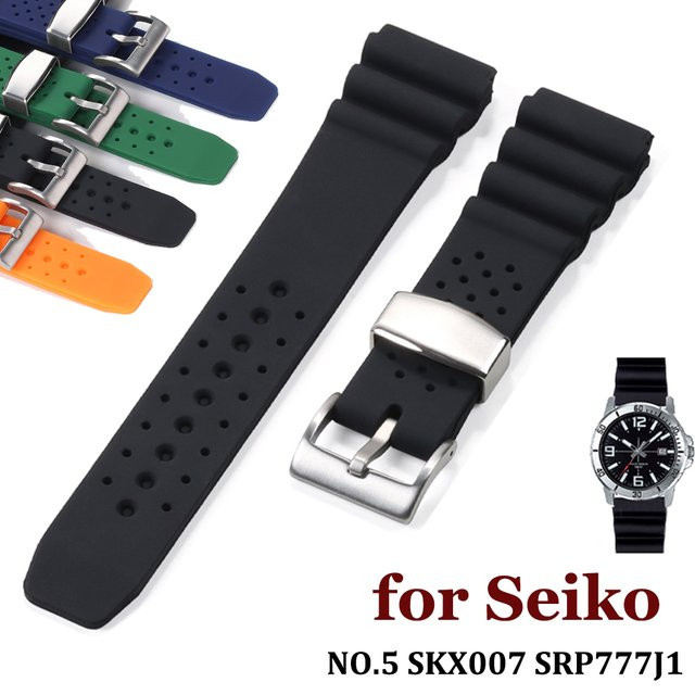 Seiko Uhrenarmband Silikon, 22 mm, Unisex - Bild 1