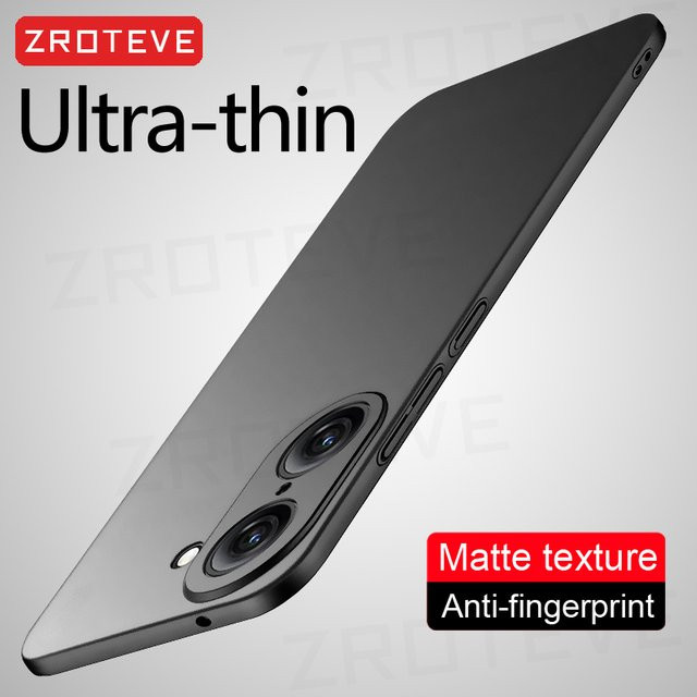 ZROTEVE Ultradünne Handyhülle für OnePlus Nord CE 5, matte Hart-PC Abdeckung, stoßfest, Schwarz oder Blau - Bild 1